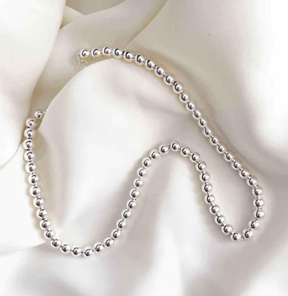 Bead Chain 300  Sterling Silver 3 mm ,20"   Premium Grade