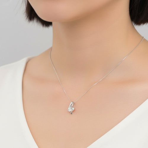 CZ Pendant Sterling Silver