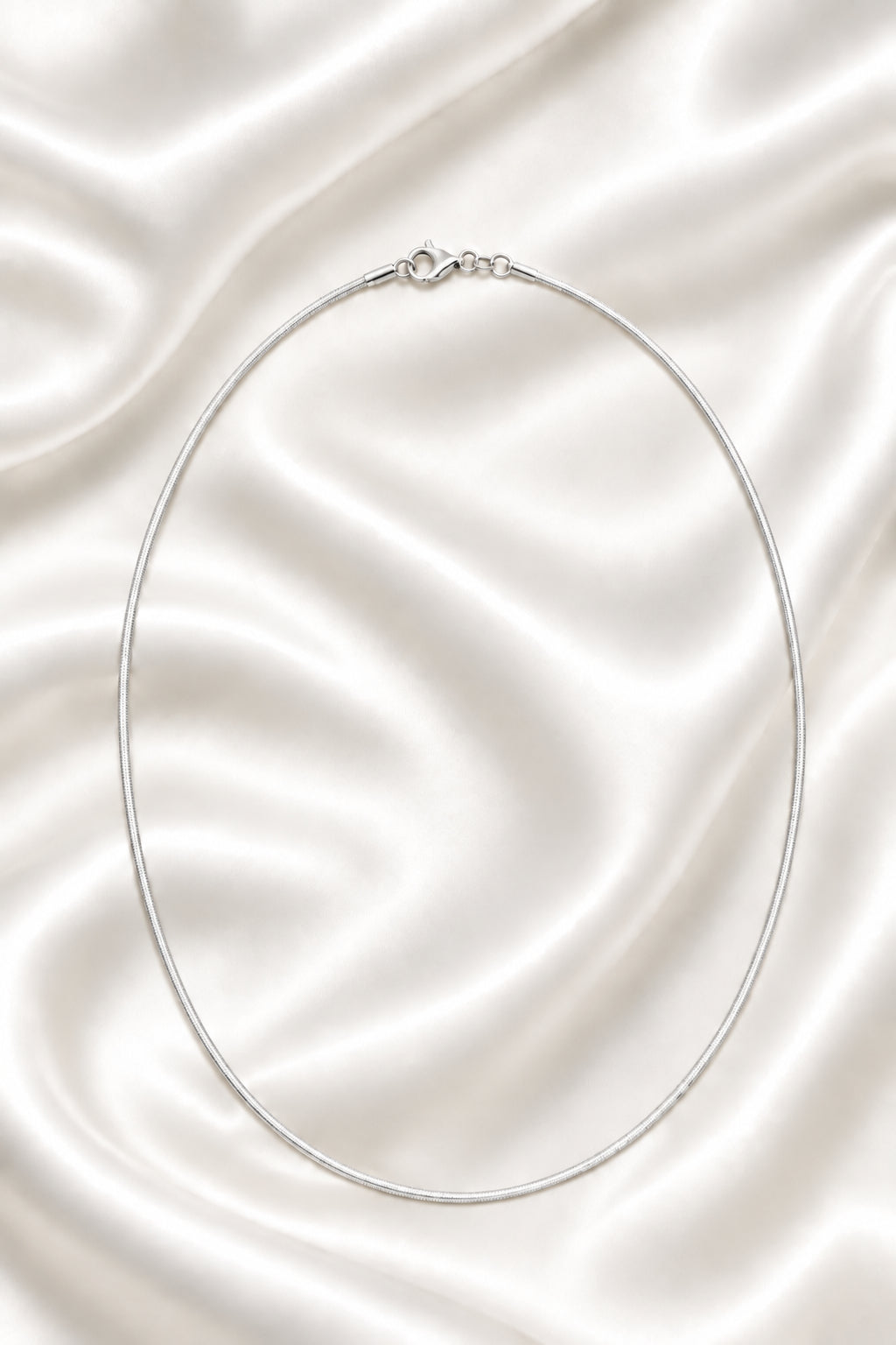 925 Snake Chain 025 , Sterling Silver  1 mm,  Premium Grade