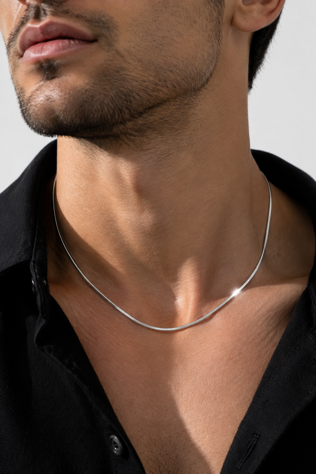 925 Snake Chain 025 , Sterling Silver  1 mm,  Premium Grade